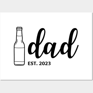 Dad 2023 with beer bottle Posters and Art